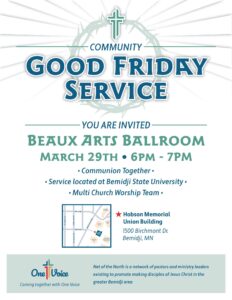 BSU Community Good Friday Service @ Hobson Memorial Union Beaux Arts Ballroom