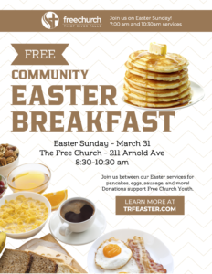 Free Community Easter Breakfast -TRF @ The Free Church