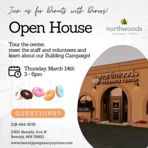 "Donuts with Donors" Open House @ Northwoods Pregnancy Center