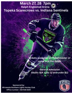 Minnesota Northwest Hockey Club FPHL Neutral Site Pro Hockey Game @ Ralph Engelstad Arena Thief River Falls