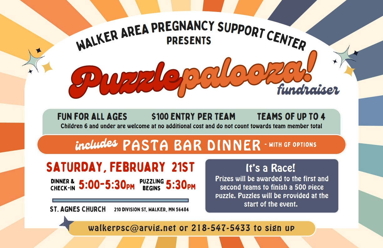Walker Area Pregnancy Support Center Puzzlepalooza Fundraiser @ St. Agnes Church