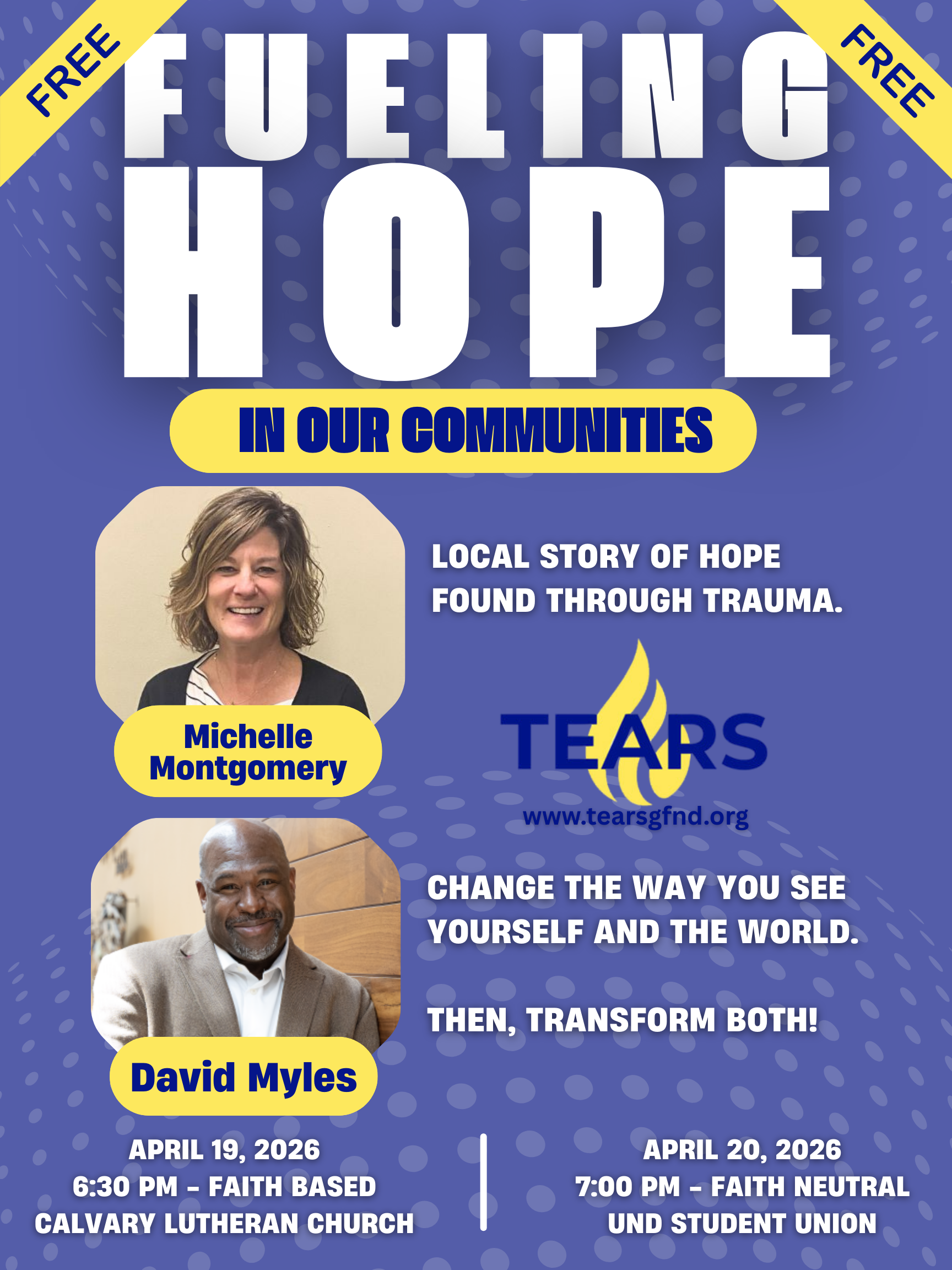 TEARS Fueling Hope In Our Communities @ Calvary Lutheran Church